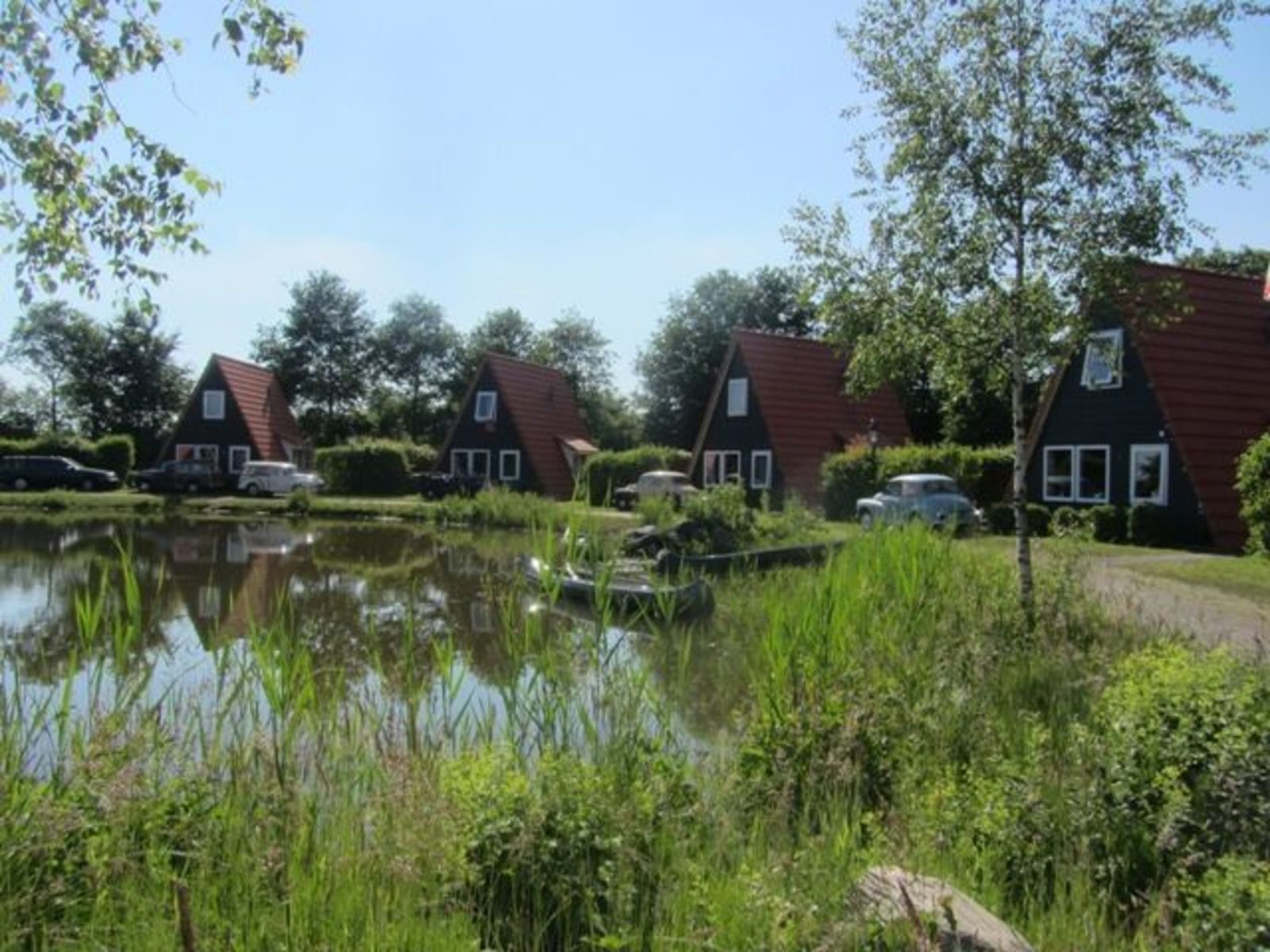 Das Blockhaus in Kombination mit 3 Fischerhäusern