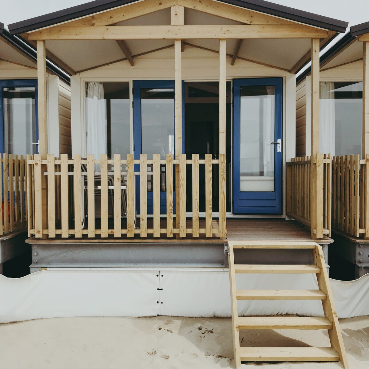 Strandhaus für 4 Personen (mit Doppelbett), direkt am Meer