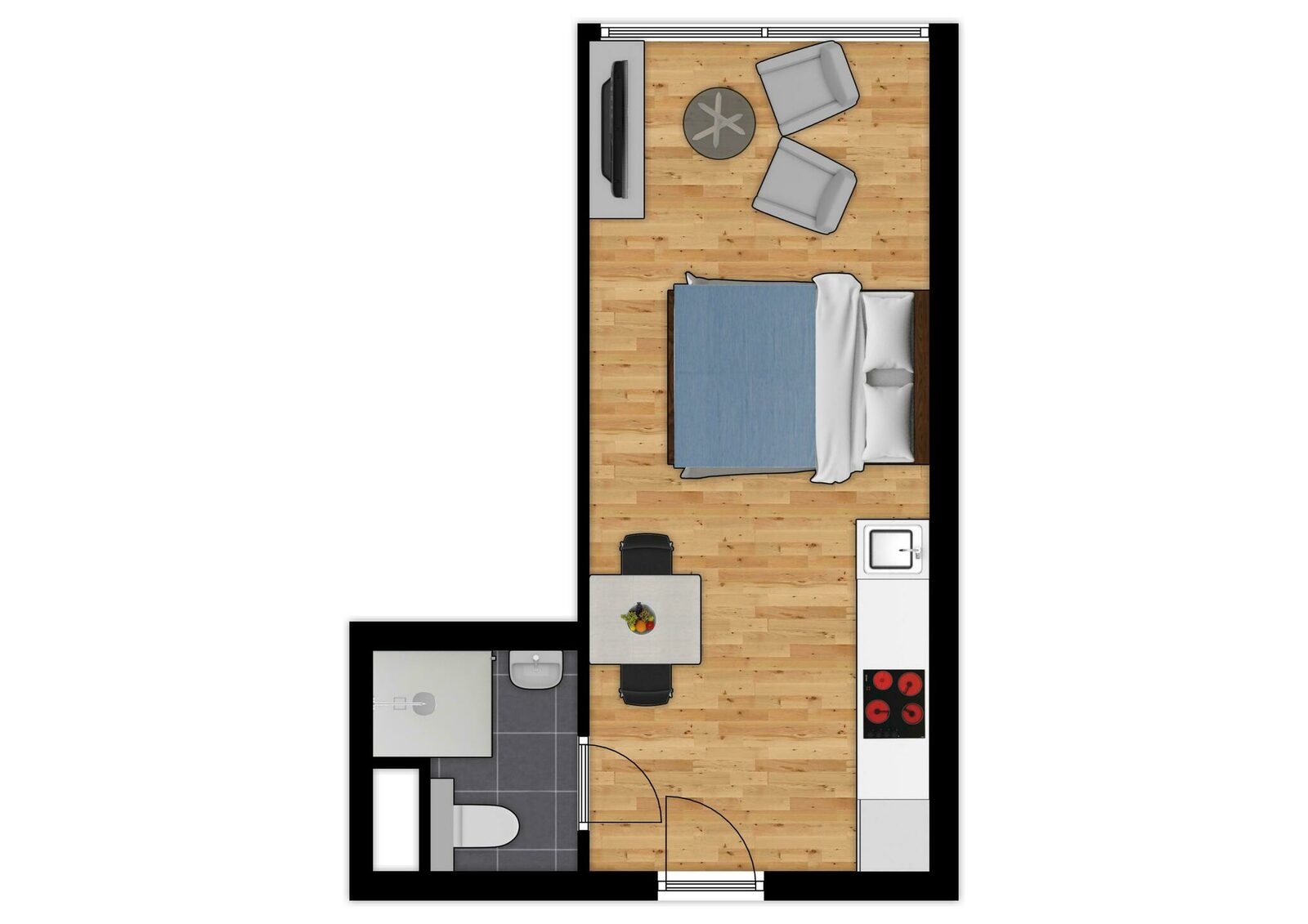 Essential Suite - 2 P | Doppelbett | Teilweise Meerblick