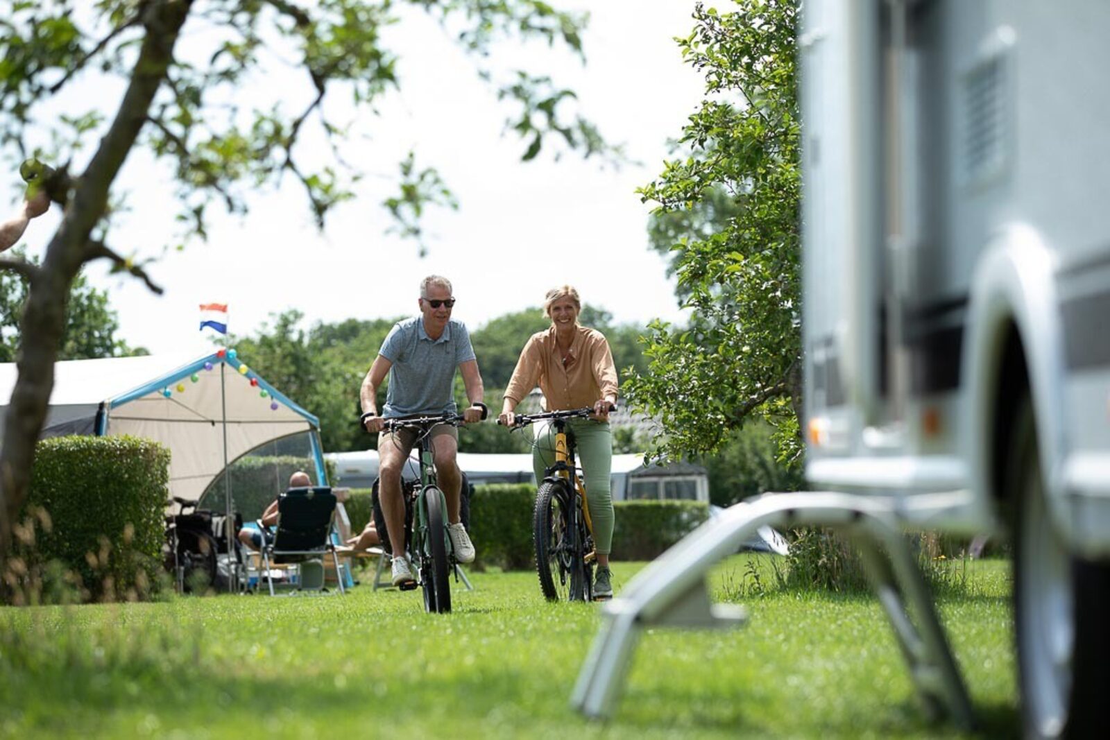 Campingplatz mit eigenem Sanitärgebäude