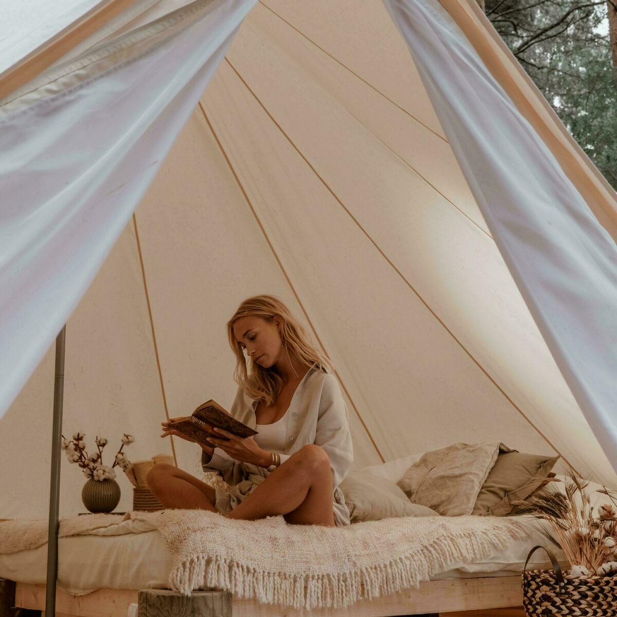 Pop-up glamping: 6x Awaji 2P + 6x Belltentje 2P | 24 pers.