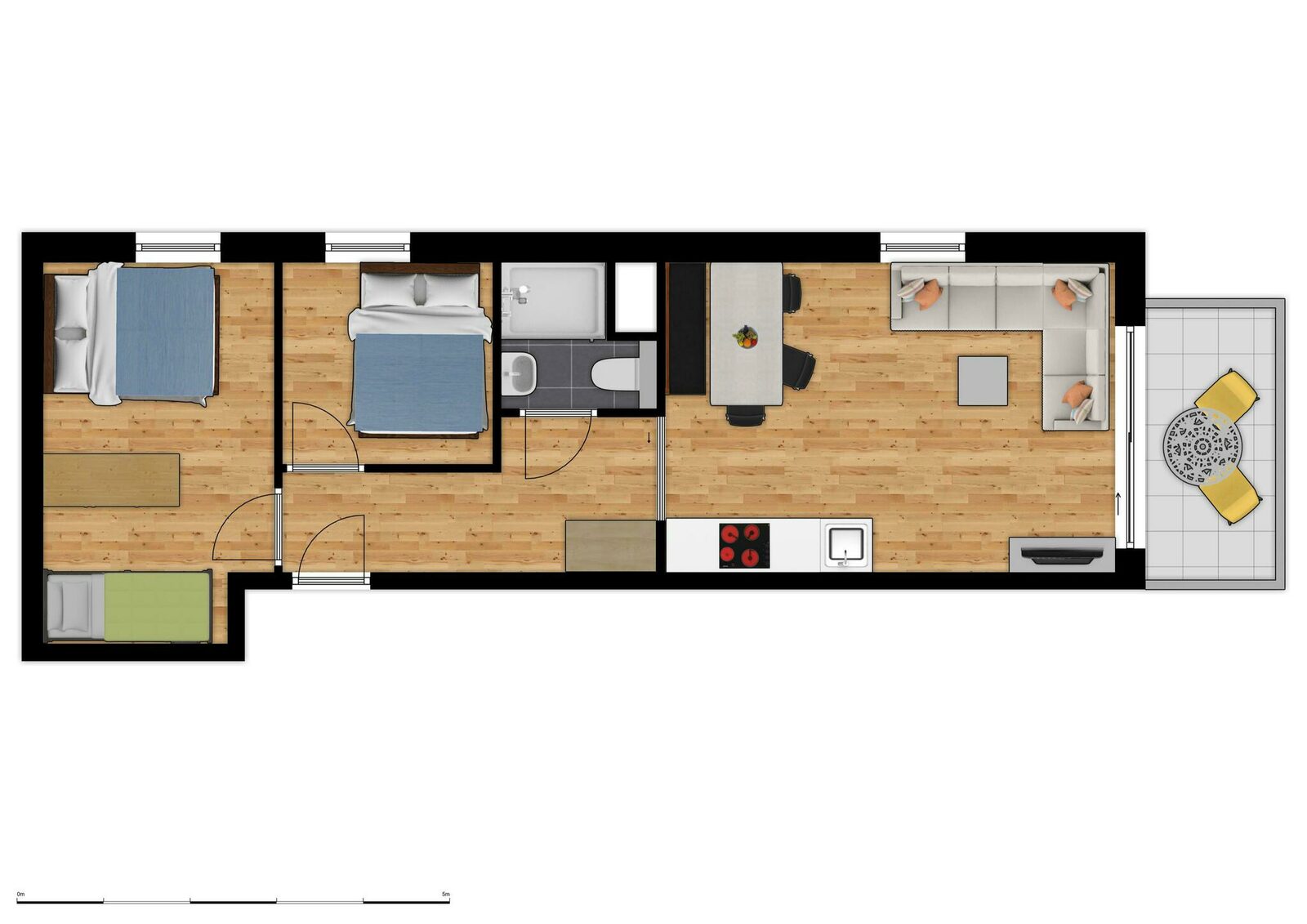 Comfort Suite - 6p | 2 Bedrooms
