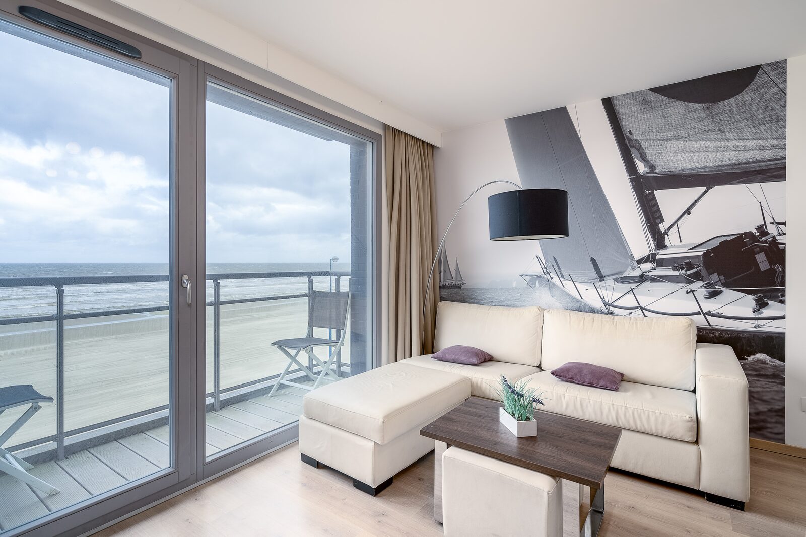 Appartement pour 6 personnes avec balcon et vue sur mer 