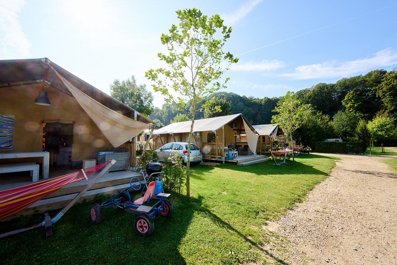 Camping 't Geuldal | Luksustelt med badeværelse XL | 4-6 pers.