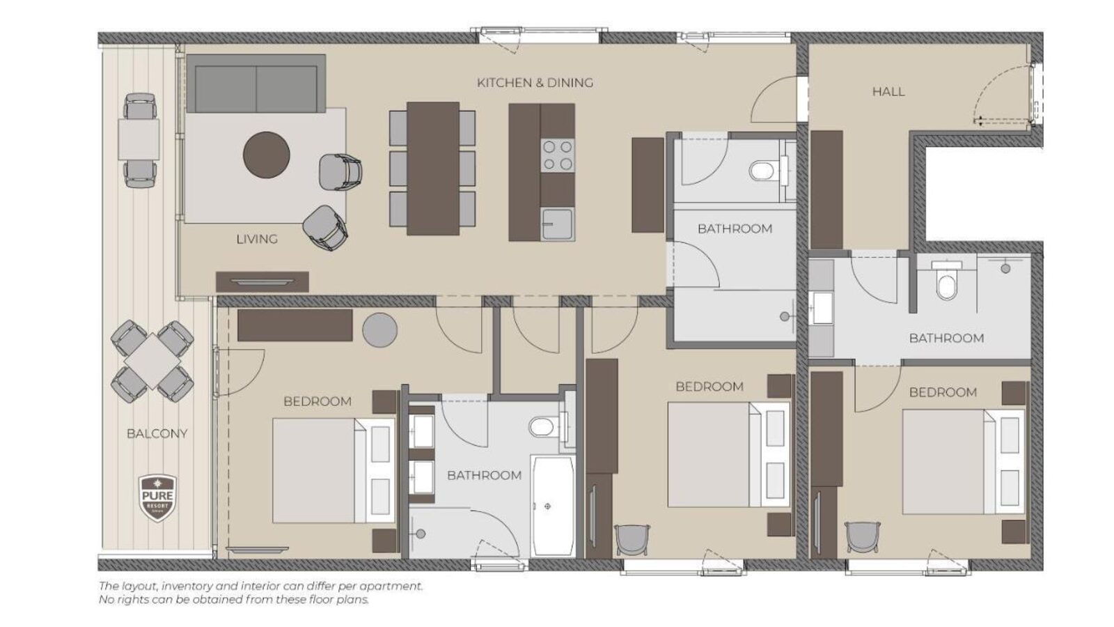 Three Bedroom Apartment | 6 Pers.