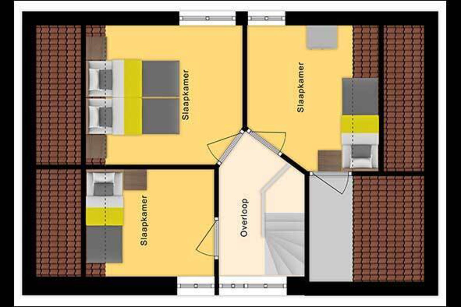 Bungalow Senior with bedroom on first floor - 6 Persons