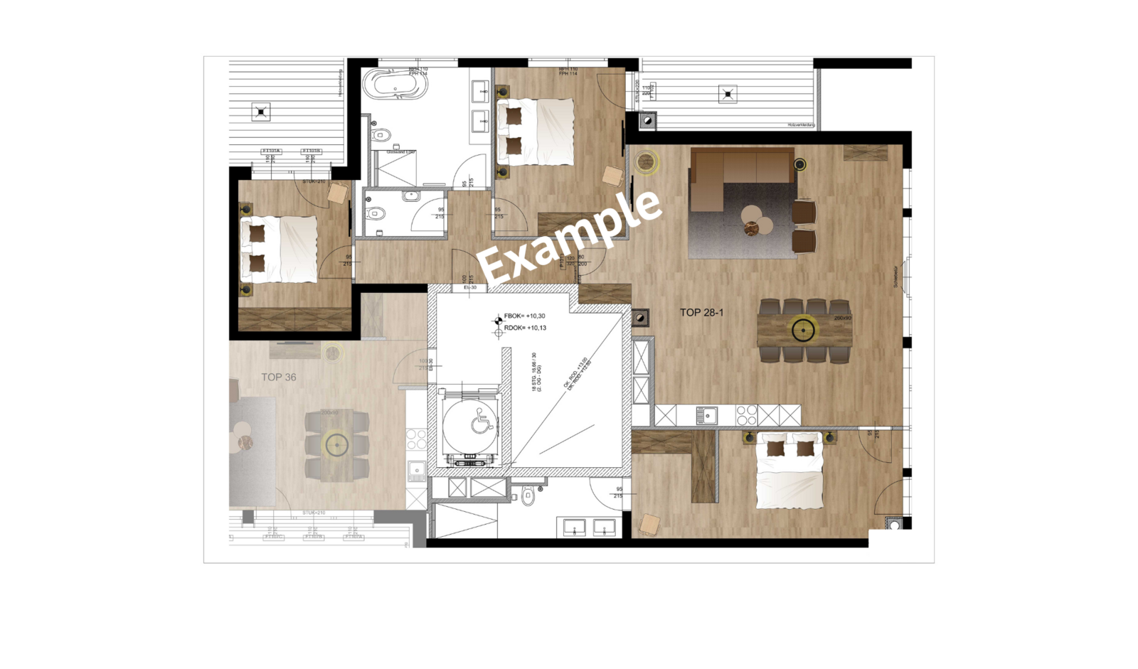 Penthouse Apartment | 6+2 Pers.