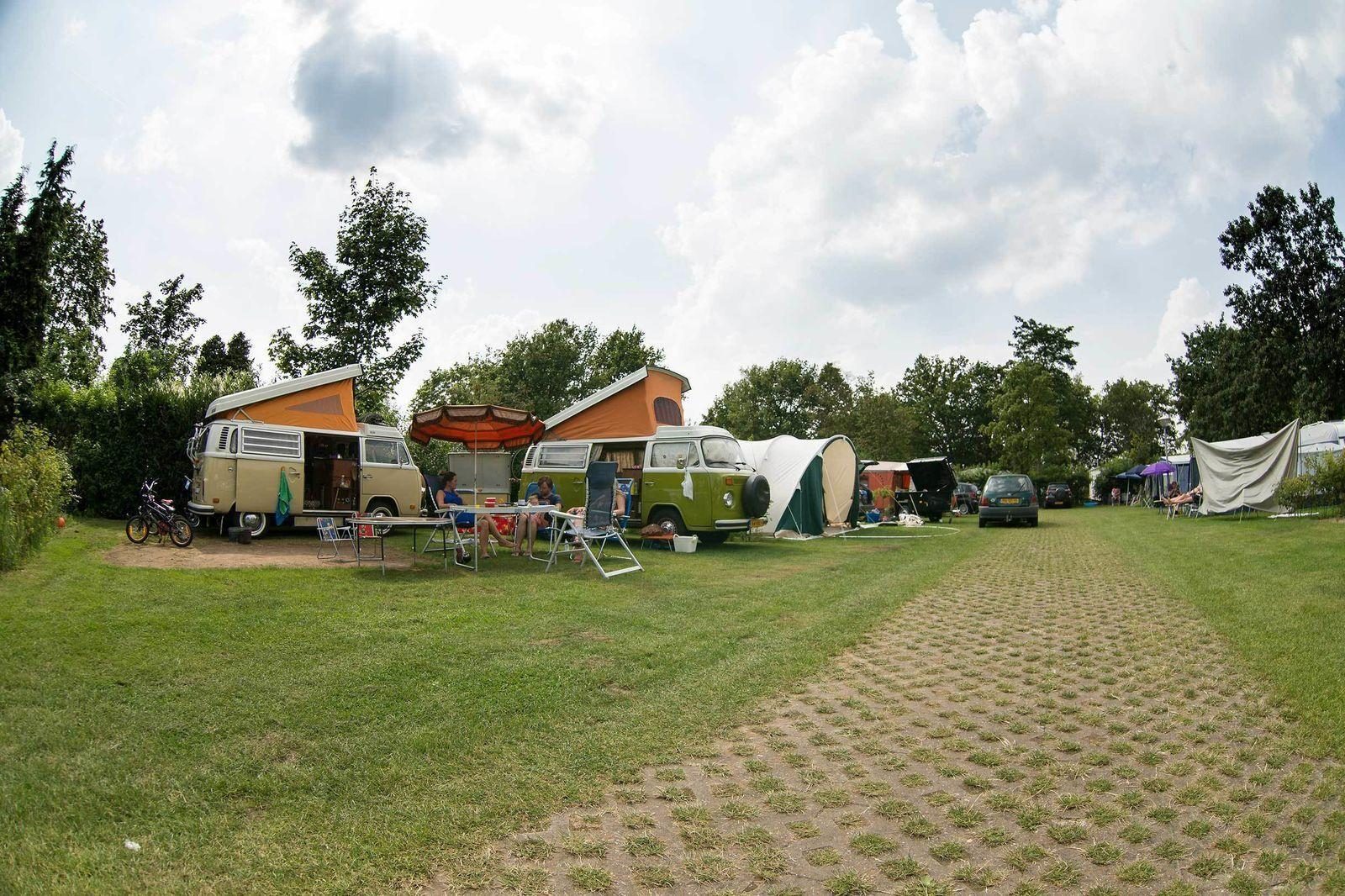 Camper spot with private sanitary facilities