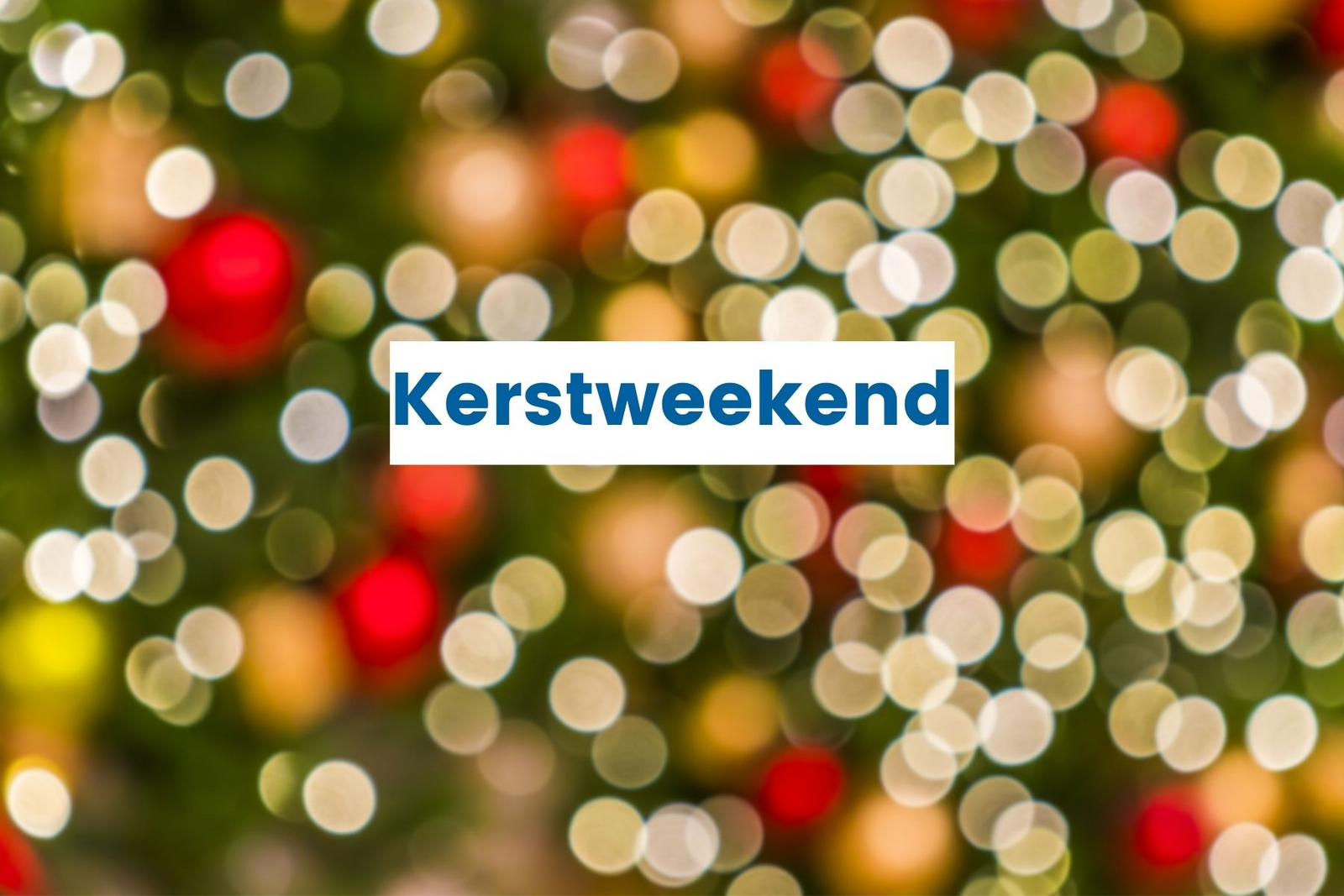Kerstweekend 2023- Logeren