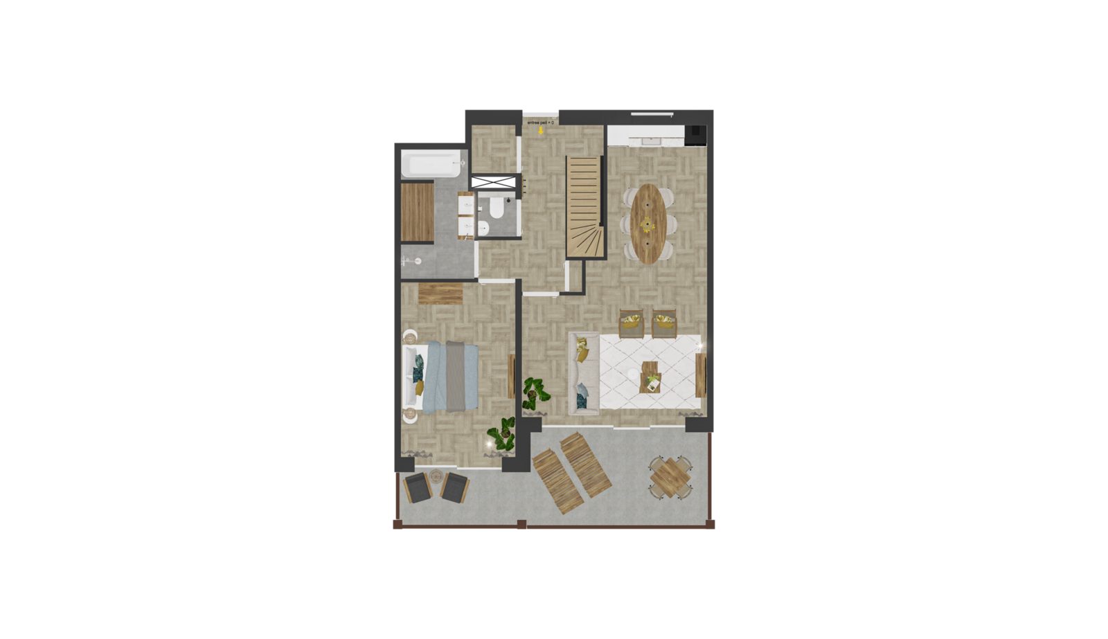 Strandappartement Type C 6P 100 m²