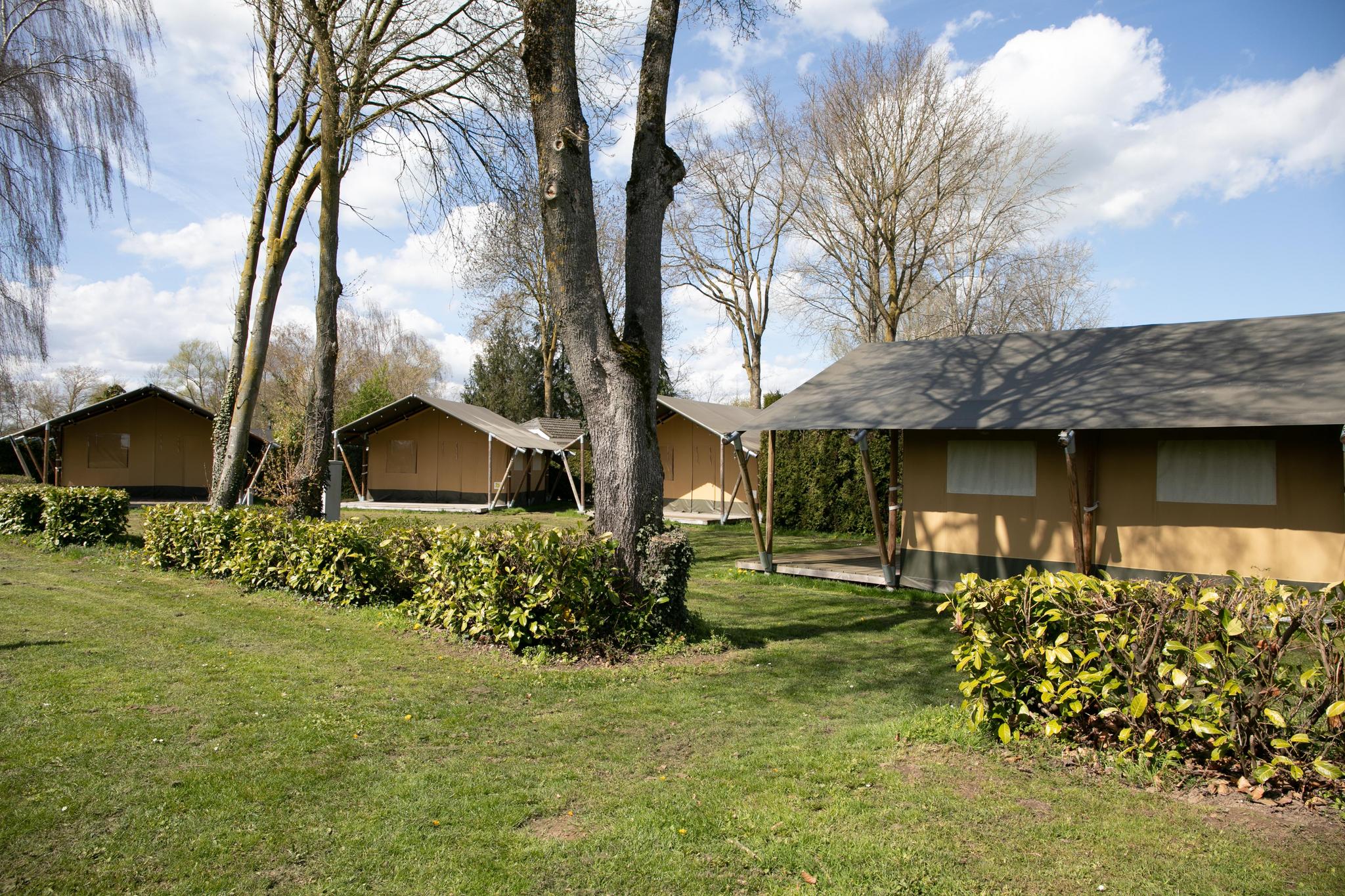 Camping im Luxus. Safari-Zelt für 6 Personen