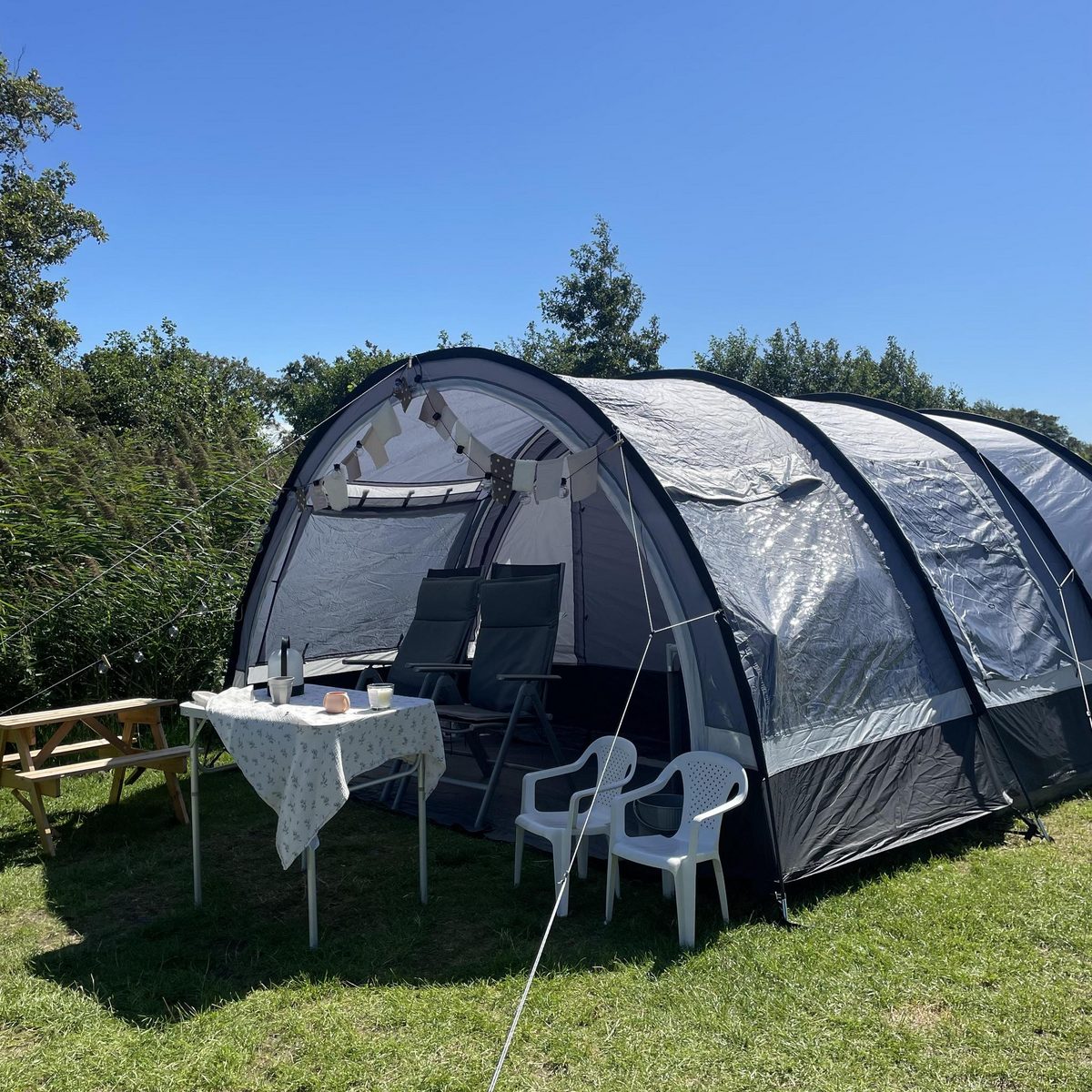 Basic camping pitch