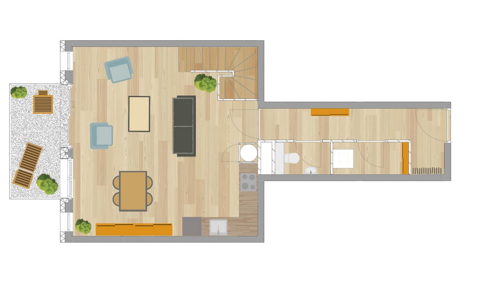 3-kamer appartement (duplex) | 4/5 personen, Méri-Bellecombe 502
