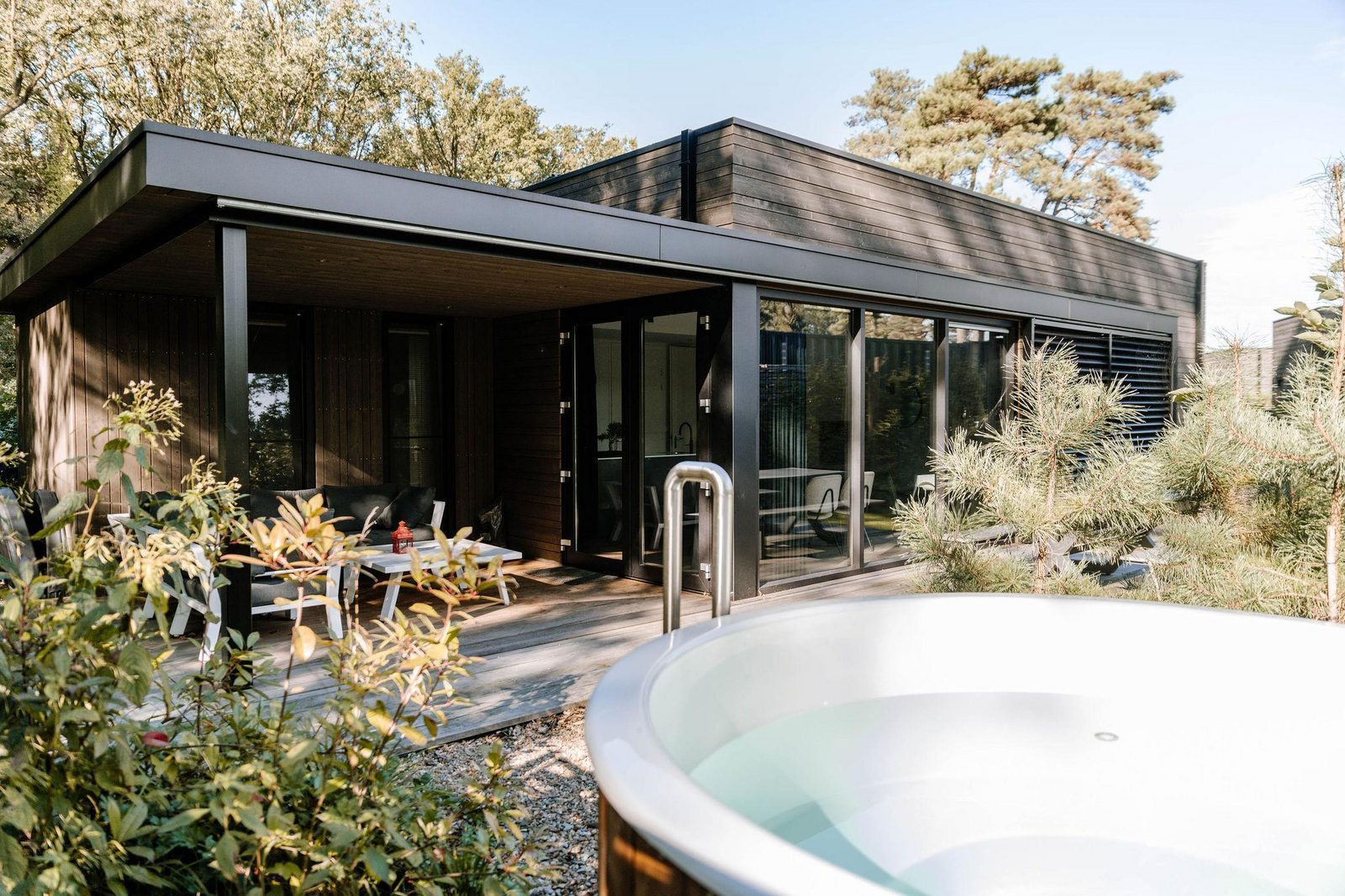 Luxe Familie Lodge + hottub (6p) in Nederland