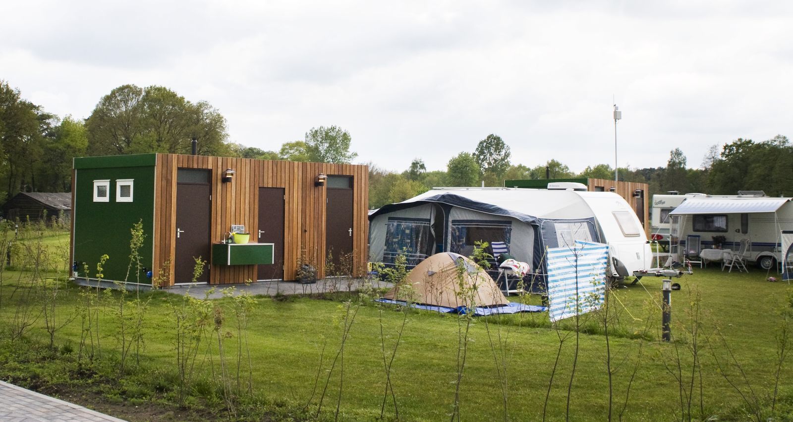 Kampeerplaats Met Prive Sanitair De Boshoek Veluwe