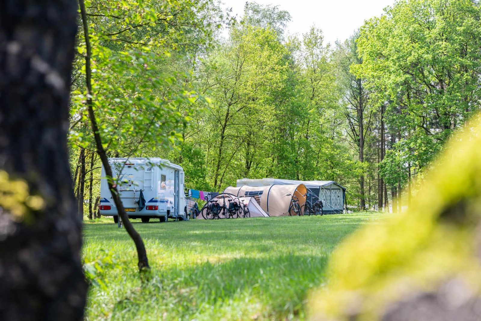 Comfort kampeerplaats.