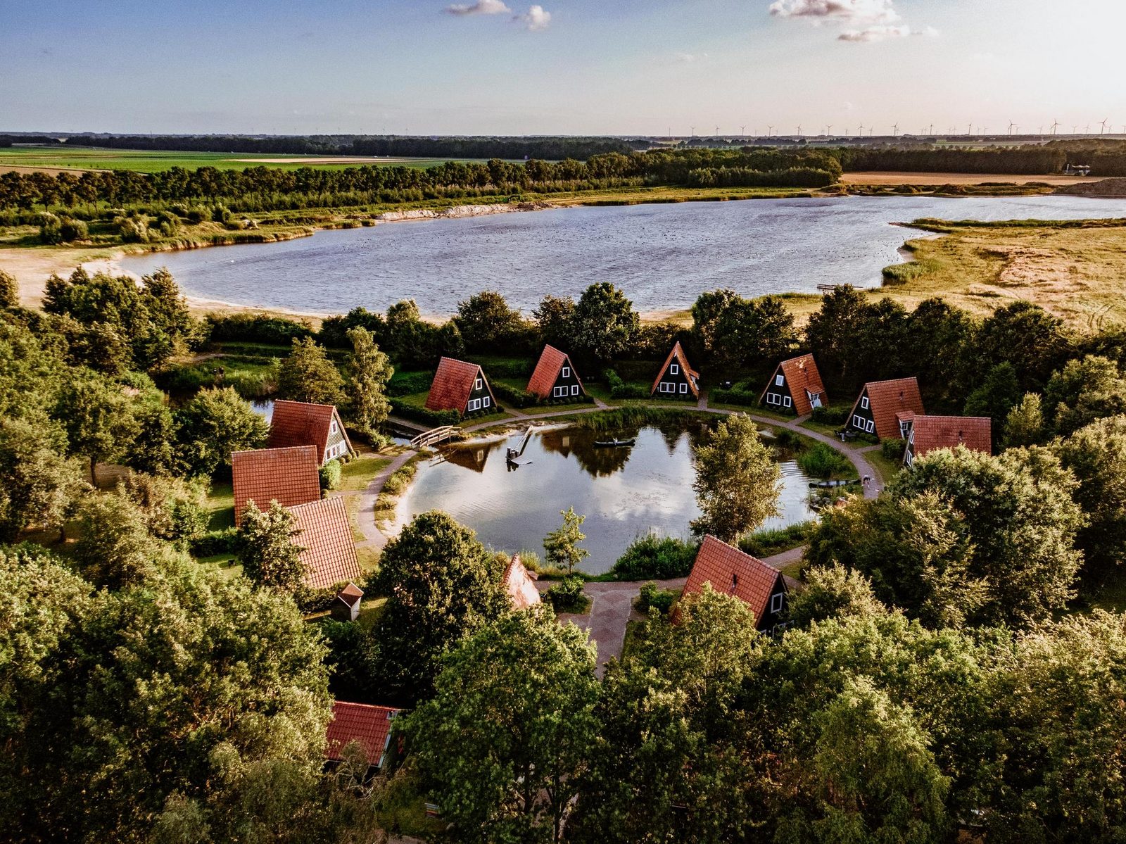 Groepsverblijf combinatie van alle accommodaties op het vakantiepark (236 personen)