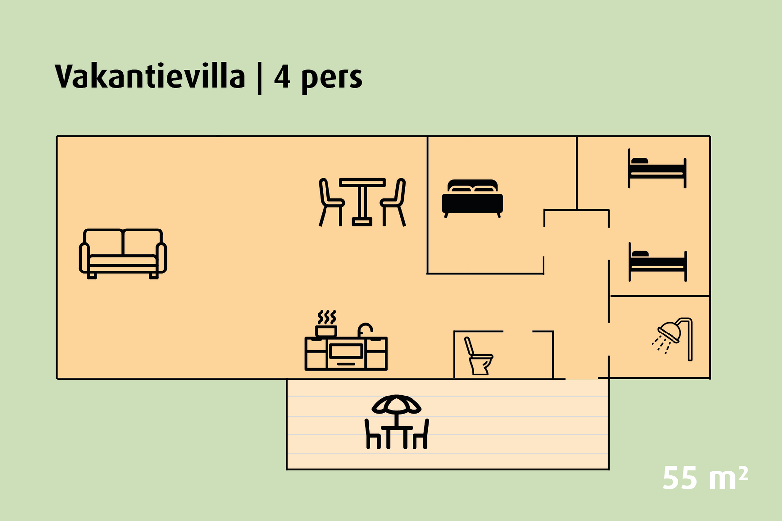 Ferienvilla | 2 - 4 Personen 