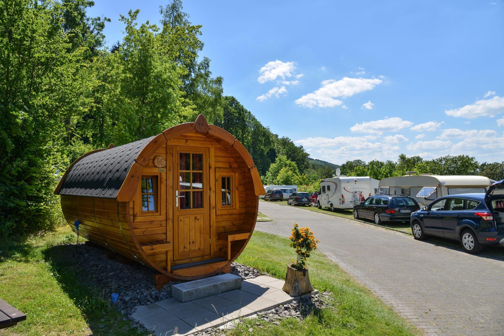 Unterkünfte Biggesee - Wanderhütte - Schlaffass 2+2 - 7