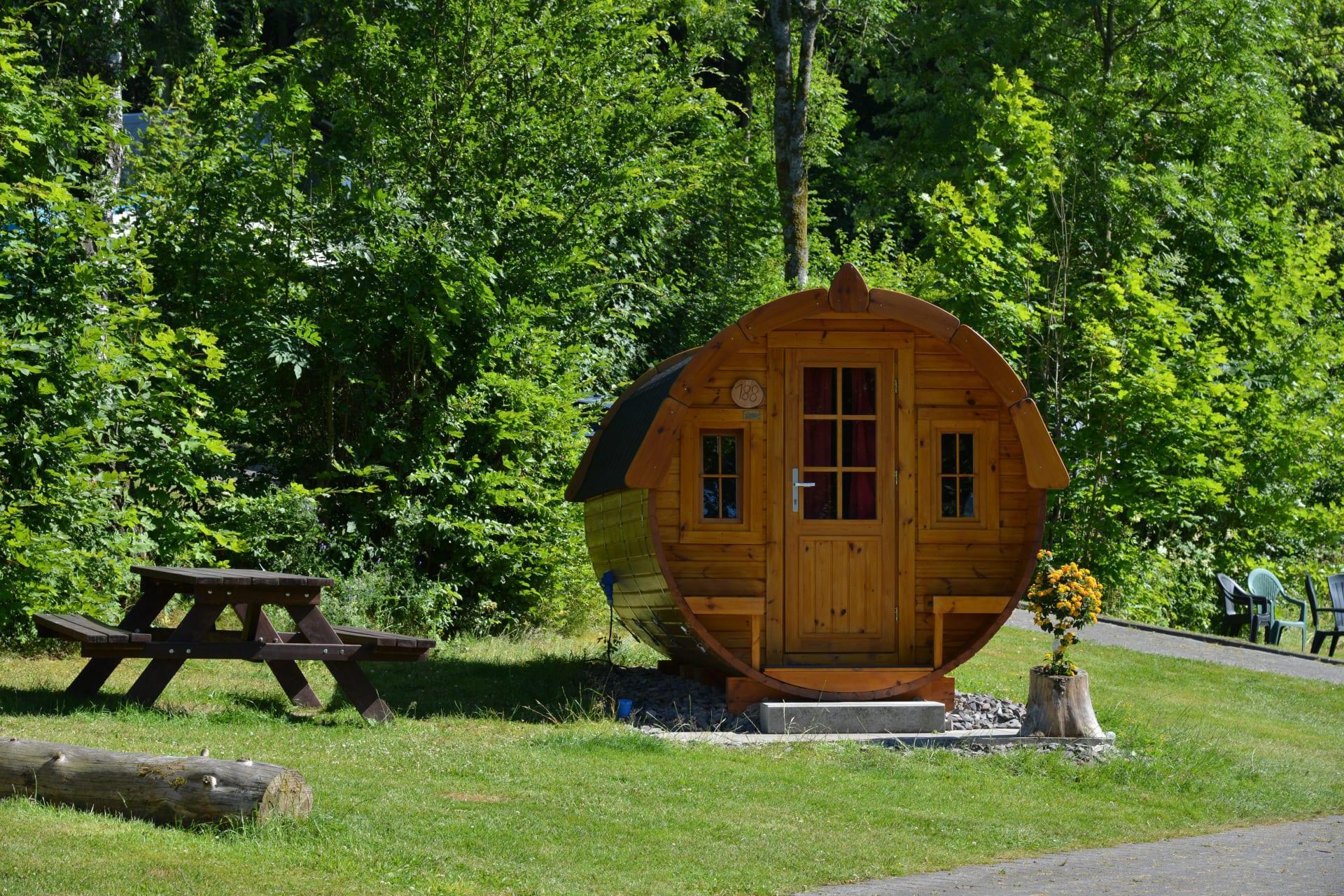Unterkünfte Biggesee - Wanderhütte - Schlaffass 2+2 - 10