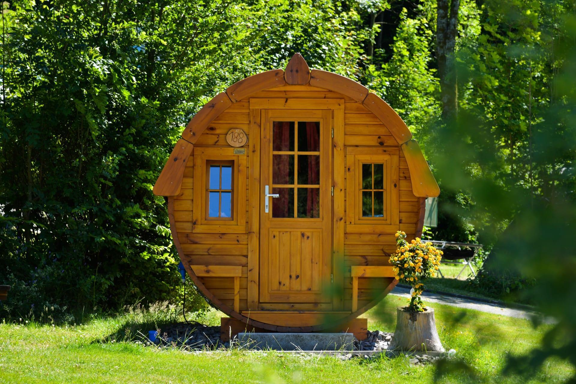 Unterkünfte Biggesee - Wanderhütte - Schlaffass 2+2 - 12