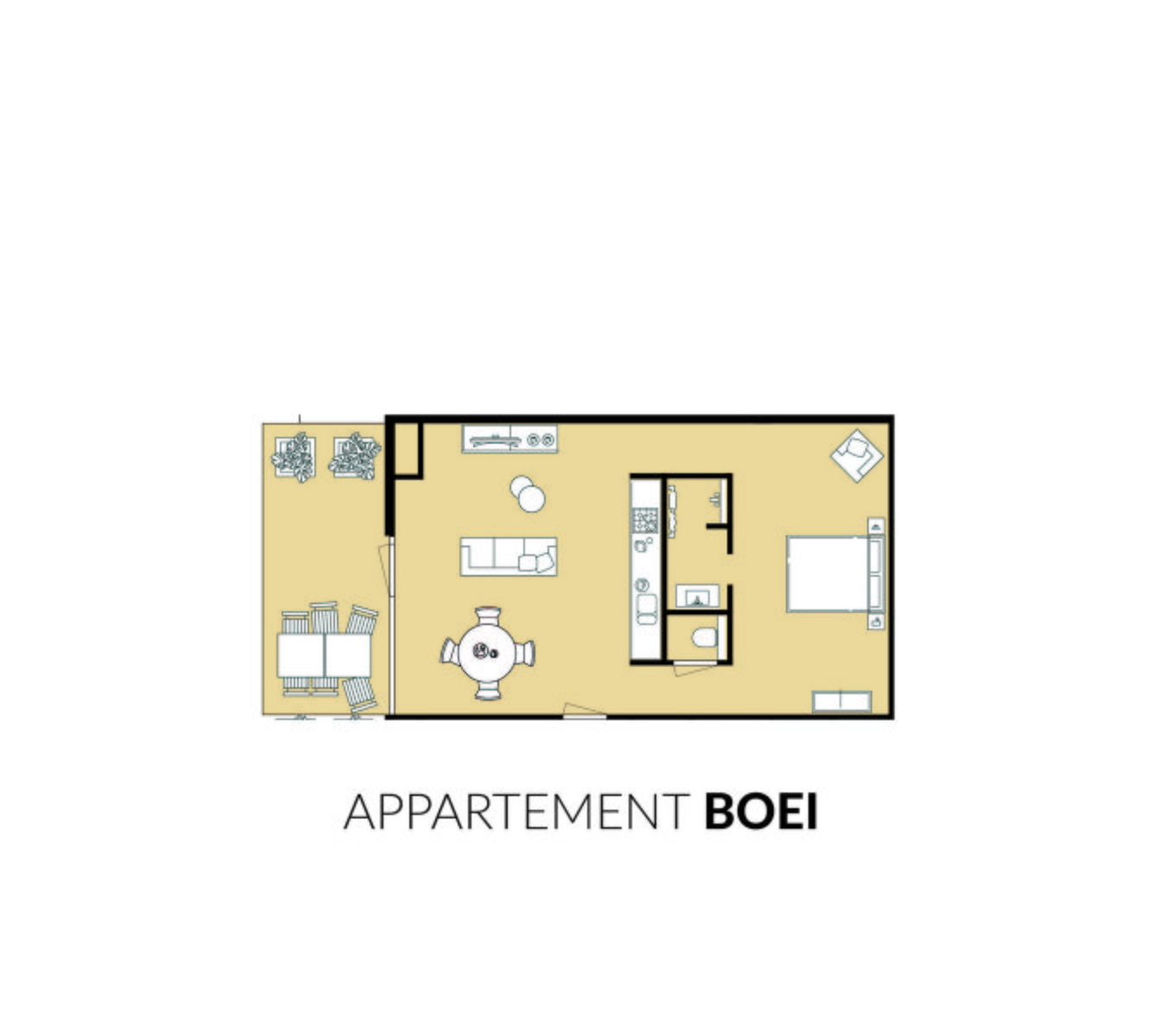 Appartment Boei | 2 person