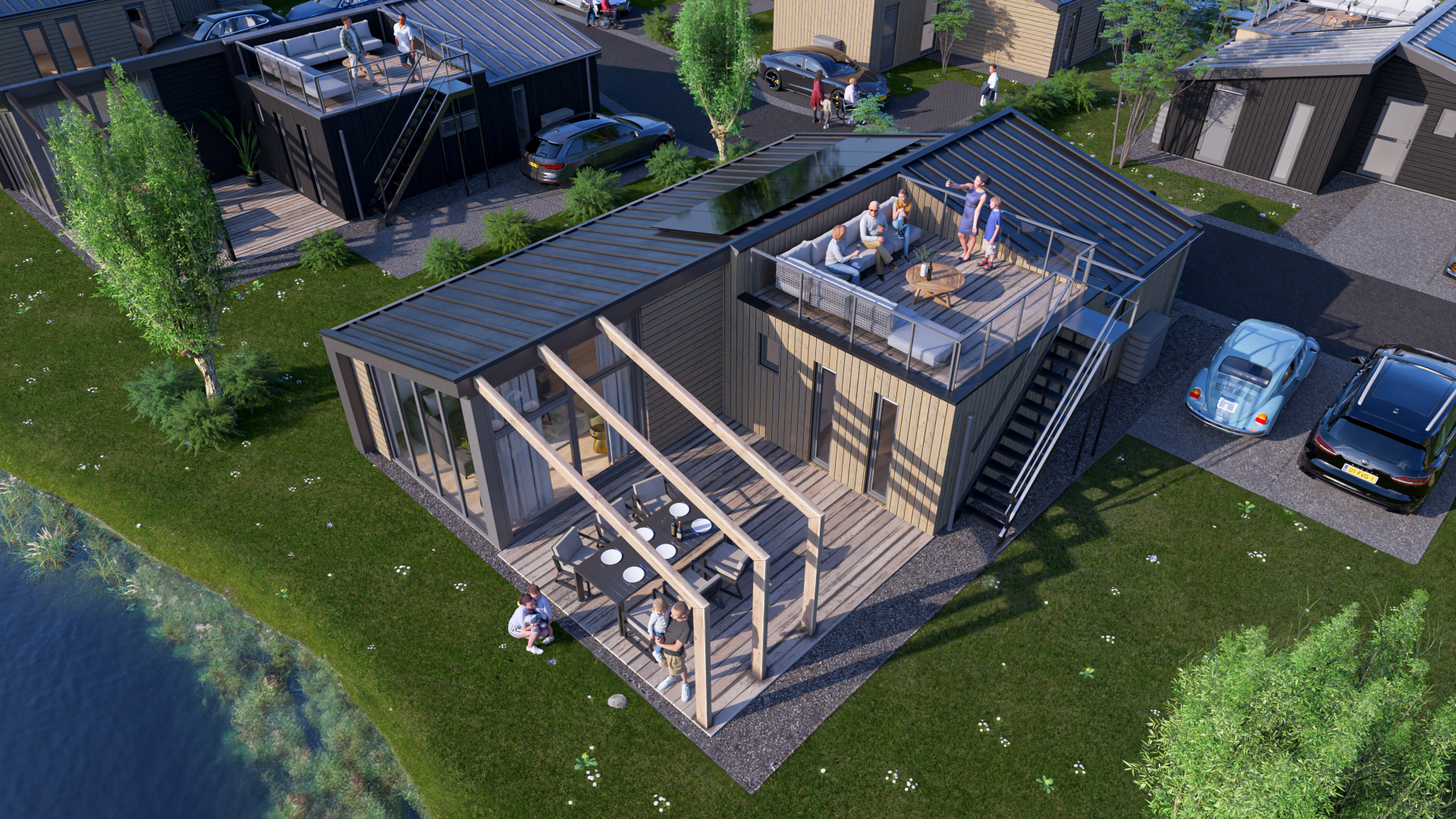 Accommodatie Enkhuizer Strand - Chalet - Cube Split 6+2 - 5