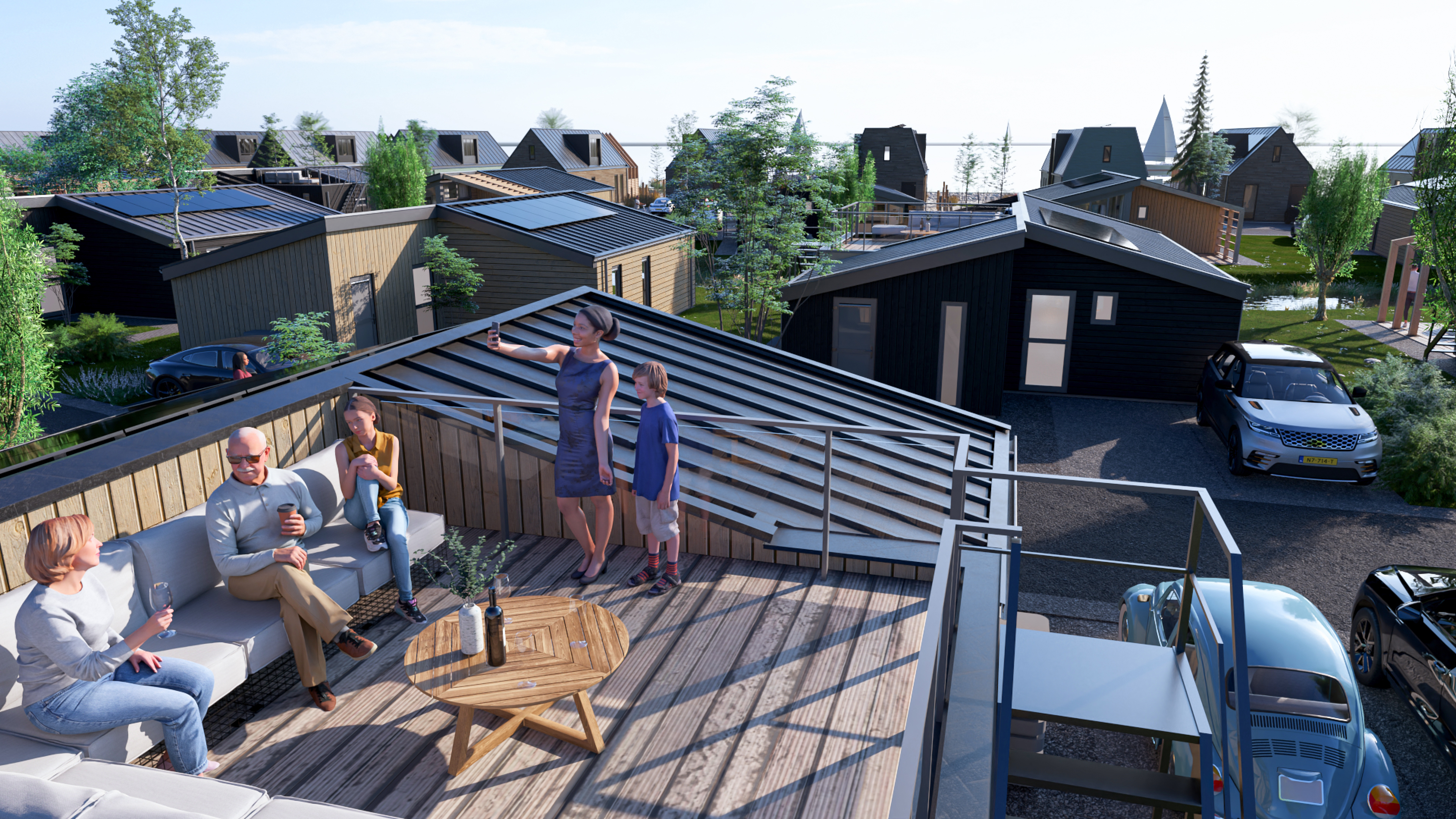 Accommodatie Enkhuizer Strand - Chalet - Cube Split 6+2 - 6