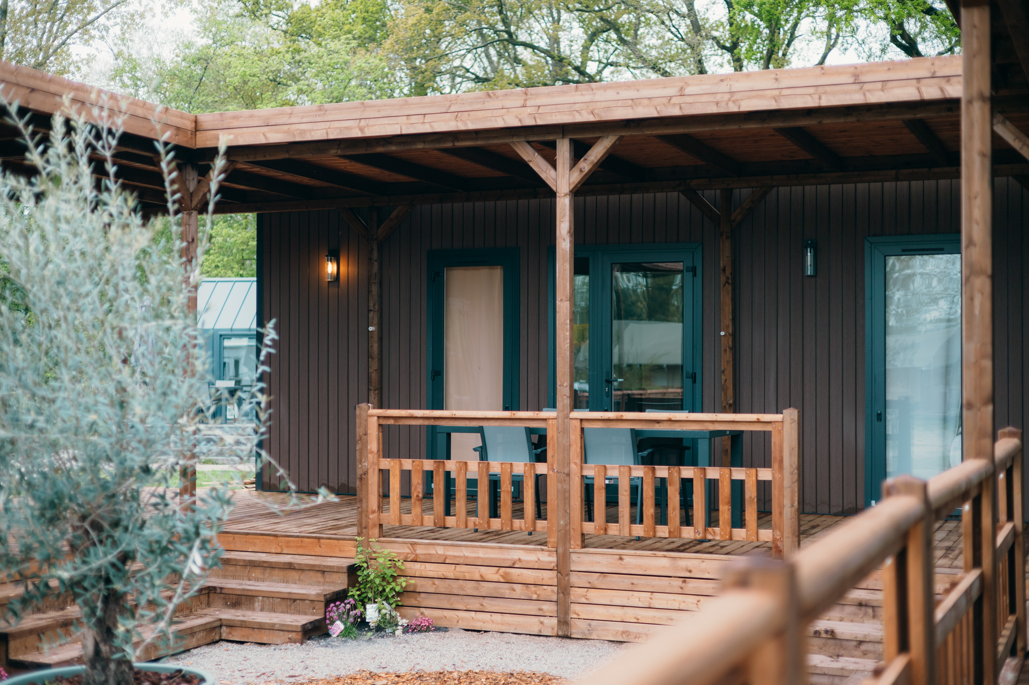 Ontdek de luxe en rust van de Luxe Lodge voor 2 personen op Vakantiepark Sallandshoeve, met een prachtig uitzicht op de Sallandse Heuvelrug.