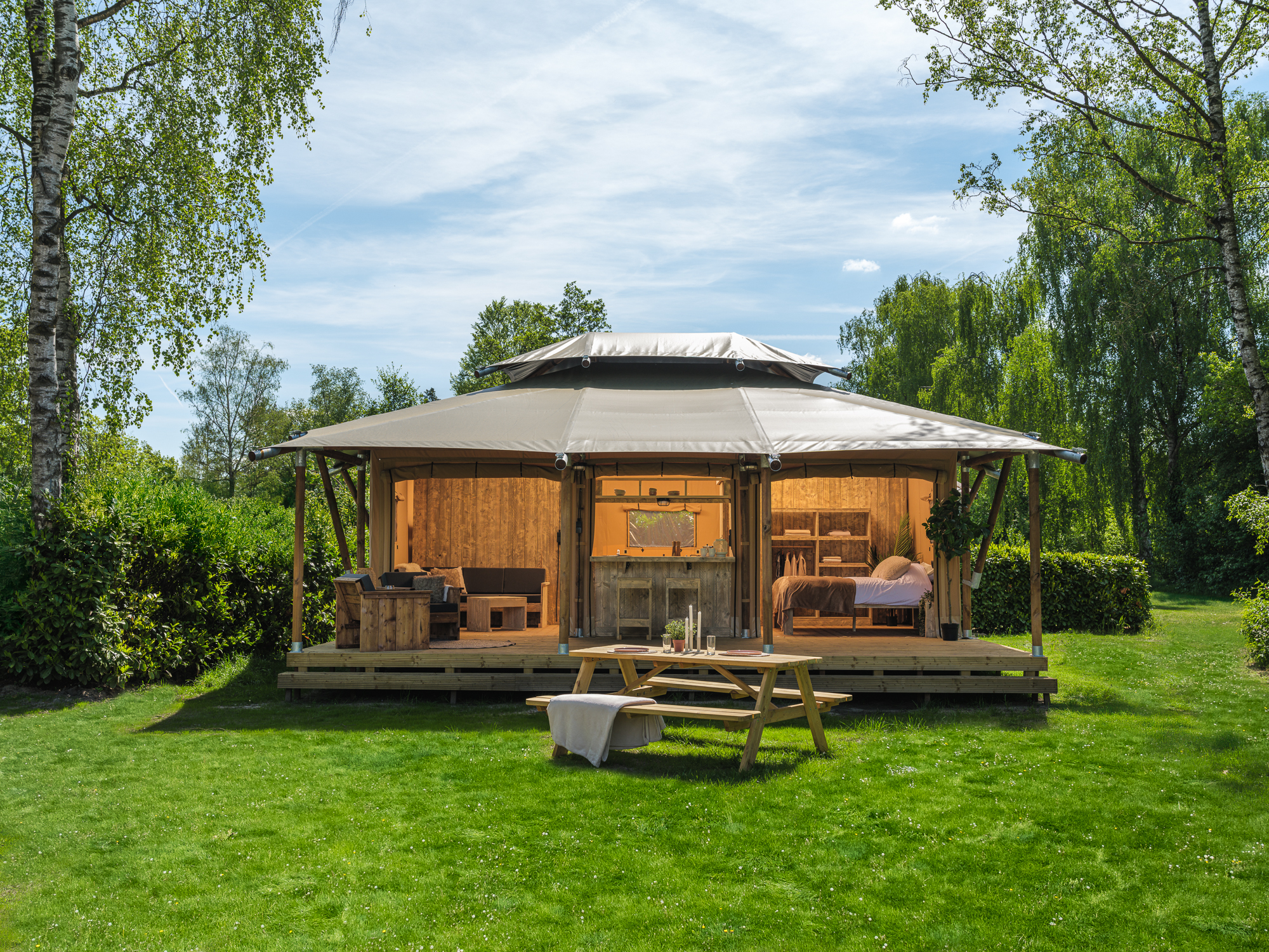 Safarisuite met privé sanitair | 5 personen - Nederland - Zuna