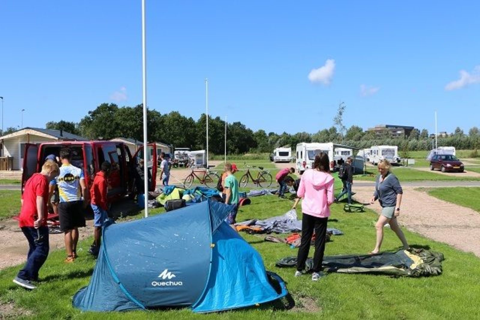 Kampeerplaats Comfort Plus voor caravans/campers
