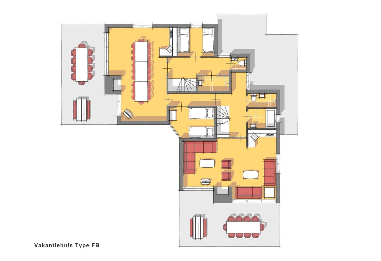 Familyhouse for 20 persons